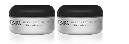 Kenra Professional Matte Texture Putty 10  Medium Hold Styler  Flexible Hold With A Matte Finish  Replenishes Moisutre  Softens Hair  All Hair Types  2 oz 2Pack